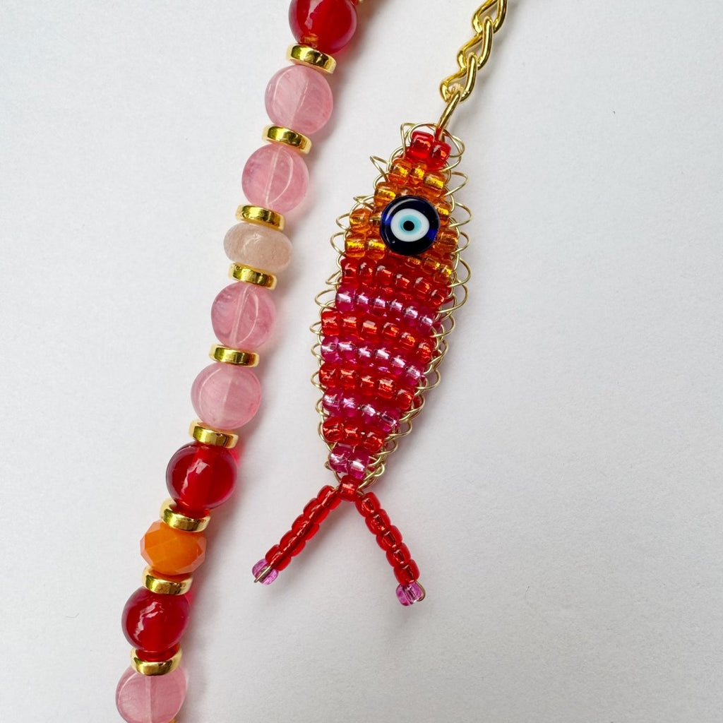 Zenny Jane Beaded Fish Bag Charms (With Beaded Strap) - Victoire BoutiqueZenny JaneBracelets Ottawa Boutique Shopping Clothing