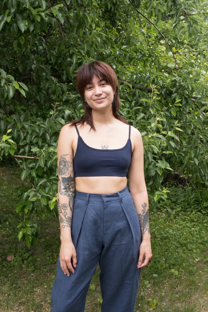 Atelier B Bralette (Navy) - Victoire Boutique - Lingerie - Atelier B -  Victoire Boutique - ethical sustainable boutique shopping Ottawa made in  Canada