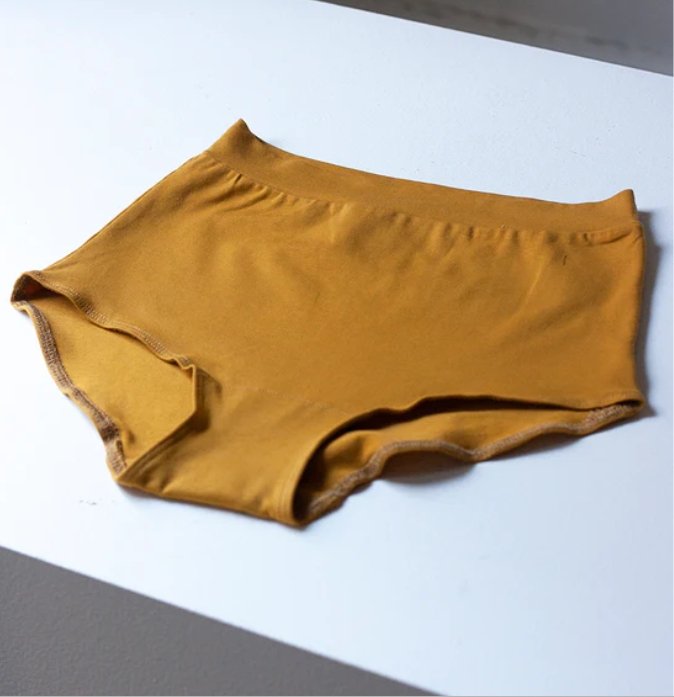 Atelier B High Waisted Underwear (Ochre) - Victoire BoutiqueAtelier BLingerie Ottawa Boutique Shopping Clothing