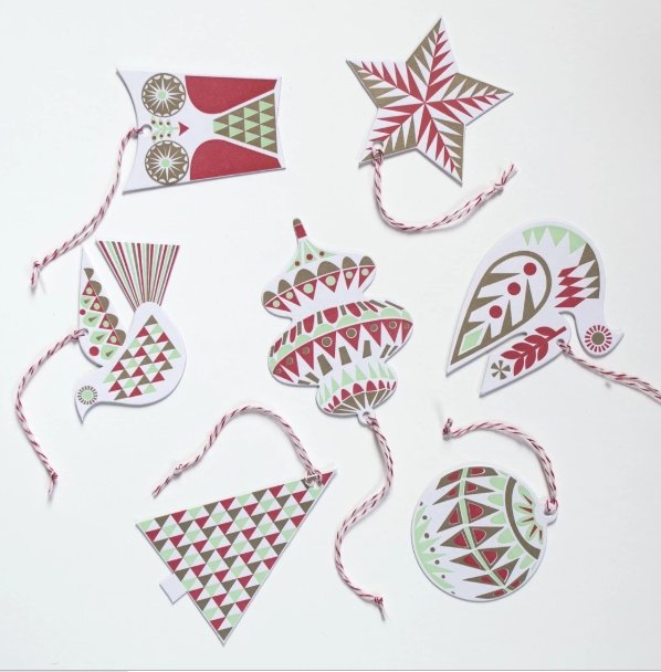 Banquet Holiday Garland Gift Ornament Tags - Victoire BoutiqueBanquetStationery Ottawa Boutique Shopping Clothing