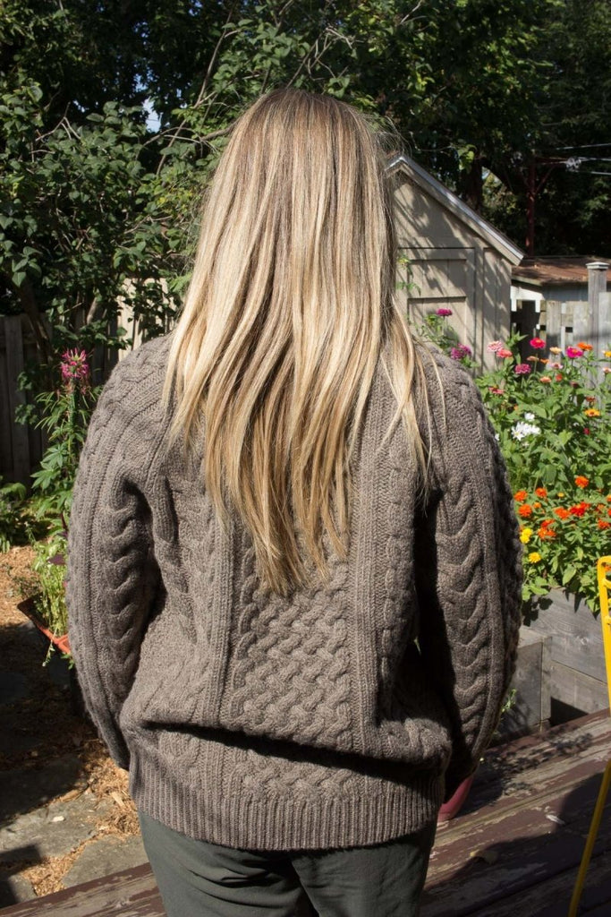 Bare Knitwear Porteau Cable Crew (Root) - Victoire BoutiqueBare KnitwearTops Ottawa Boutique Shopping Clothing