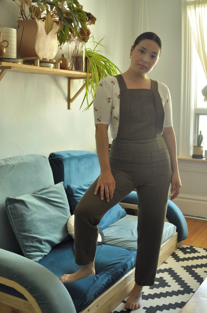 Birds of North America Astrilde Overalls - Moss (Online Exclusive) - Victoire BoutiqueBirds of North AmericaJumpsuits Ottawa Boutique Shopping Clothing