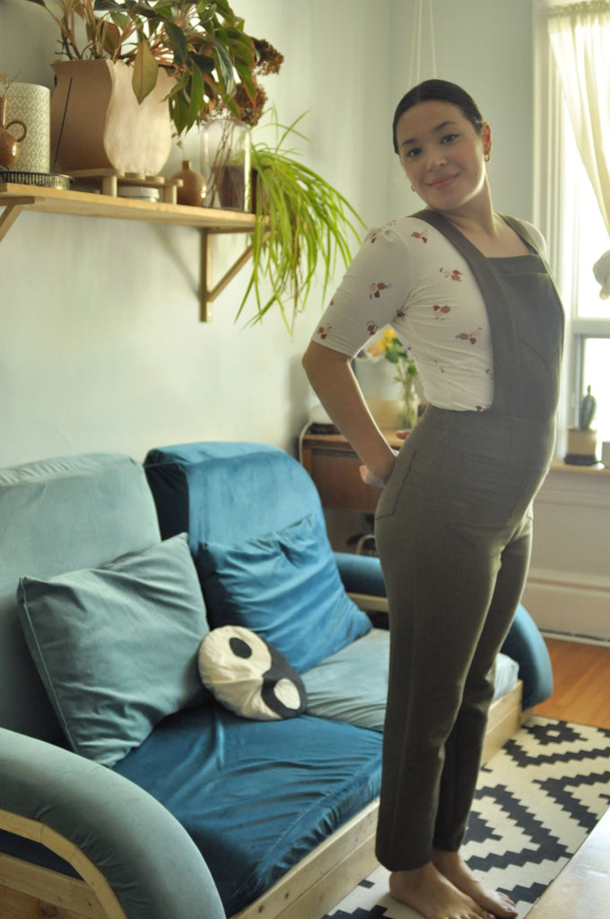 Birds of North America Astrilde Overalls - Moss (Online Exclusive) - Victoire BoutiqueBirds of North AmericaJumpsuits Ottawa Boutique Shopping Clothing