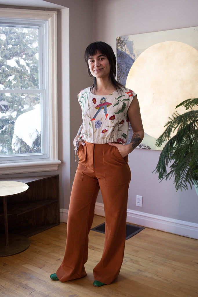 Birds of North America Bloodfool Pants (Marmalade) - Victoire BoutiqueBirds of North AmericaBottoms Ottawa Boutique Shopping Clothing