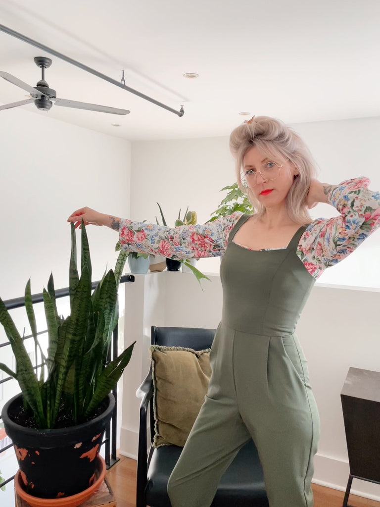 Birds Of North America Crossbill Jumpsuit (Fern) - Victoire BoutiqueBirds of North AmericaJumpsuits Ottawa Boutique Shopping Clothing