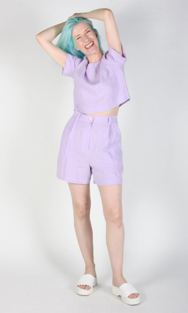 Birds of North America Dabchick Shorts (Lilac) - Victoire BoutiqueBirds of North Americabottoms Ottawa Boutique Shopping Clothing