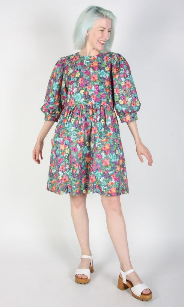 Birds of North America Devil Downhead Dress (Flowerfall) - Victoire BoutiqueBirds of North AmericaDresses Ottawa Boutique Shopping Clothing