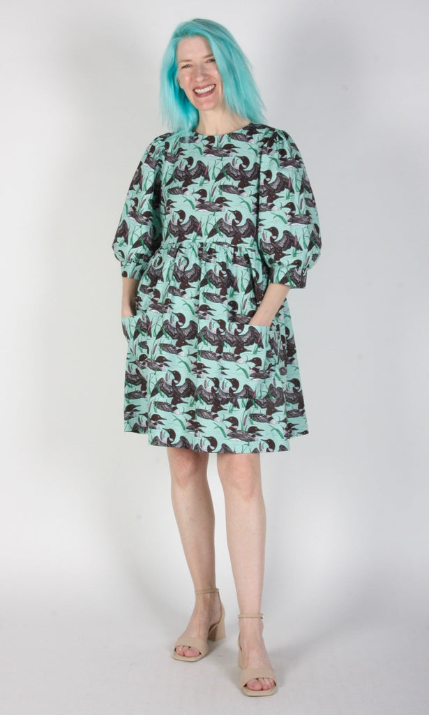 Birds of North America Devil Downhead Dress (Loons) - Victoire BoutiqueBirds of North AmericaDresses Ottawa Boutique Shopping Clothing