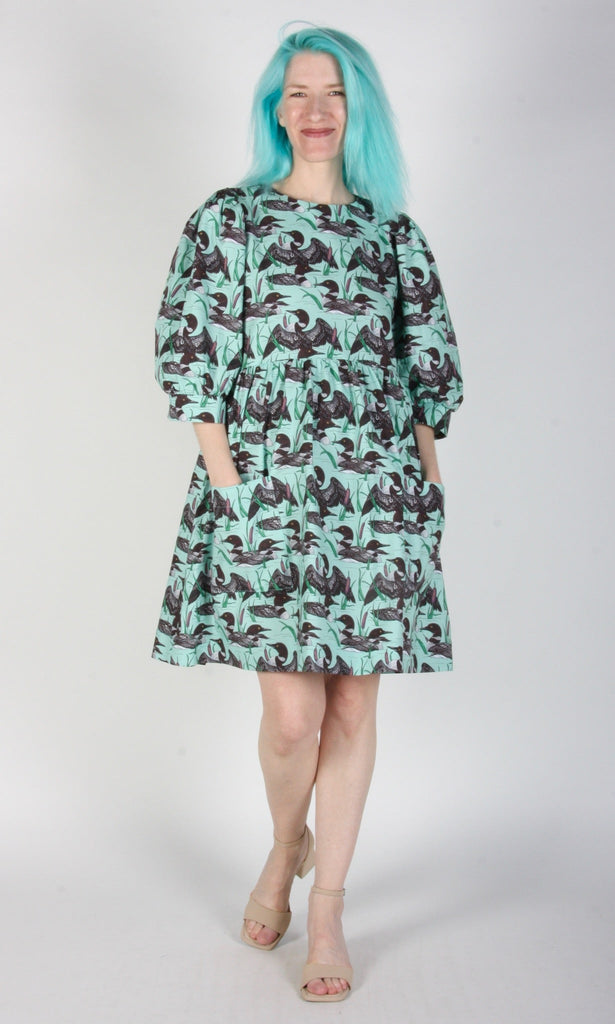 Birds of North America Devil Downhead Dress (Loons) - Victoire BoutiqueBirds of North AmericaDresses Ottawa Boutique Shopping Clothing