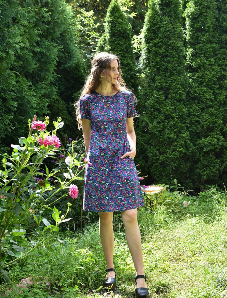 Birds of North America Engoulevent Dress (Girl on a Swing) - Victoire BoutiqueBirds of North AmericaDresses Ottawa Boutique Shopping Clothing