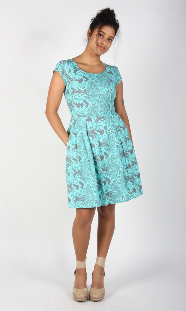 Birds of North America Gallinule Dress - Tea Party Tumble (Online Exclusive) - Victoire BoutiqueBirds of North AmericaDresses Ottawa Boutique Shopping Clothing