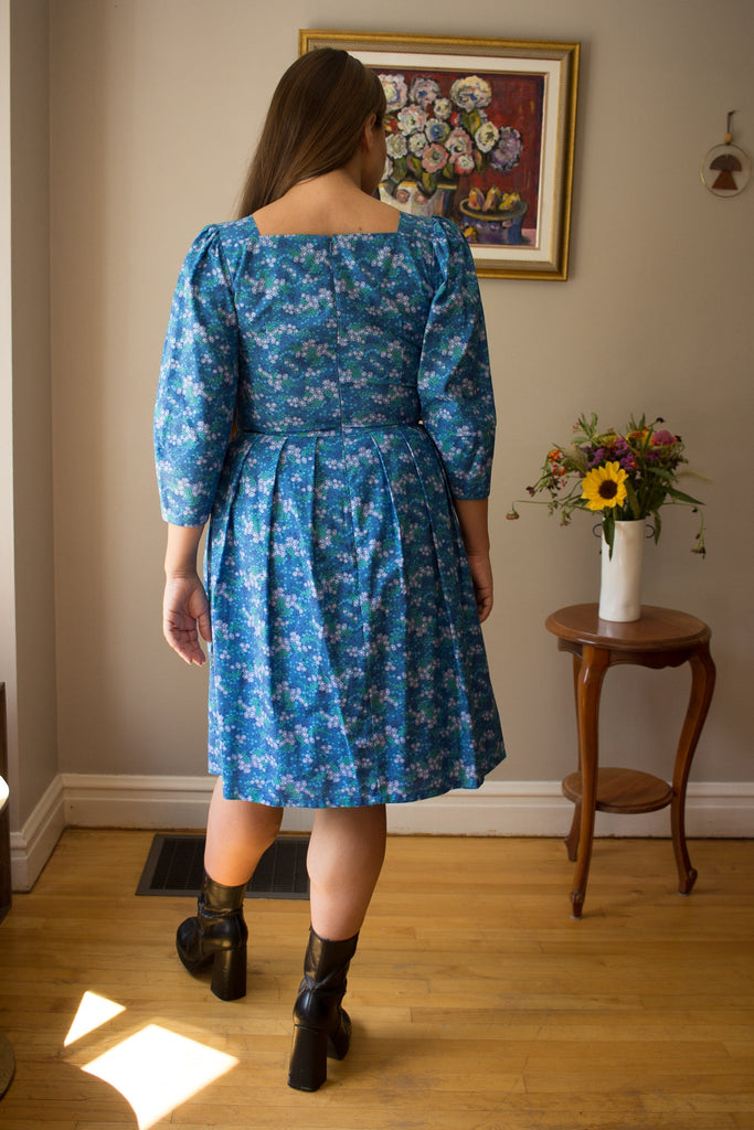 Birds of North America Helldiver Dress (Blue Veronica) - Victoire BoutiqueBirds of North AmericaDresses Ottawa Boutique Shopping Clothing