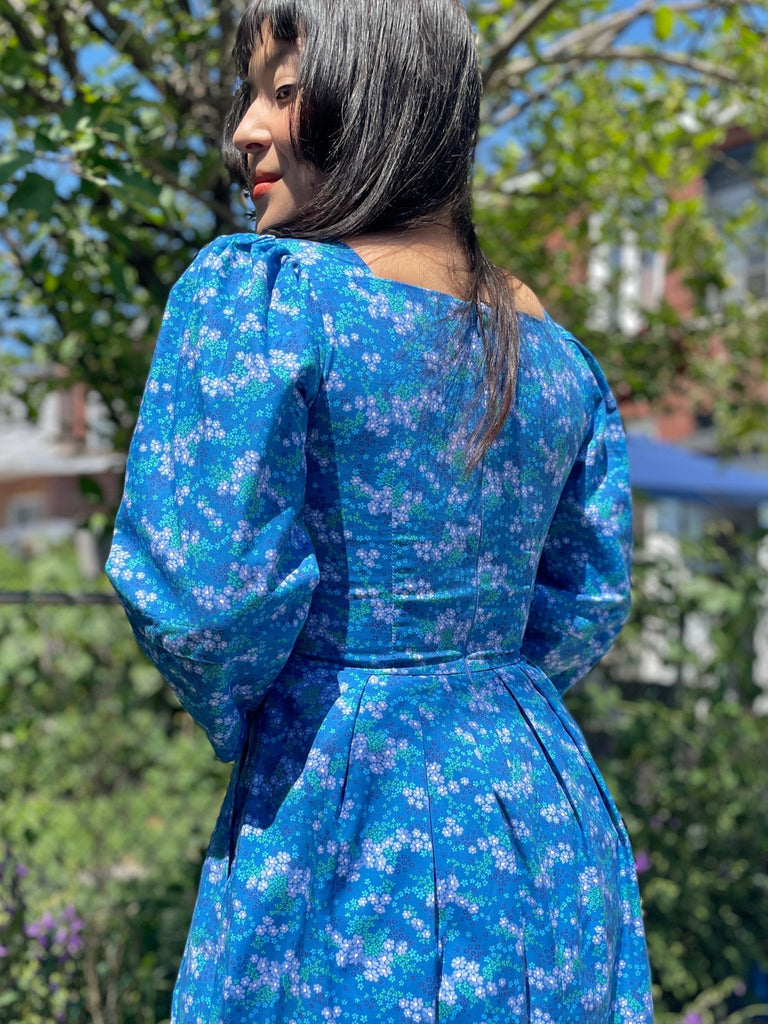 Birds of North America Helldiver Dress (Blue Veronica) - Victoire BoutiqueBirds of North AmericaDresses Ottawa Boutique Shopping Clothing