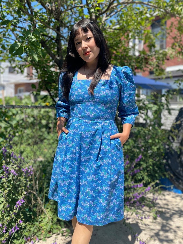 Birds of North America Helldiver Dress (Blue Veronica) - Victoire BoutiqueBirds of North AmericaDresses Ottawa Boutique Shopping Clothing