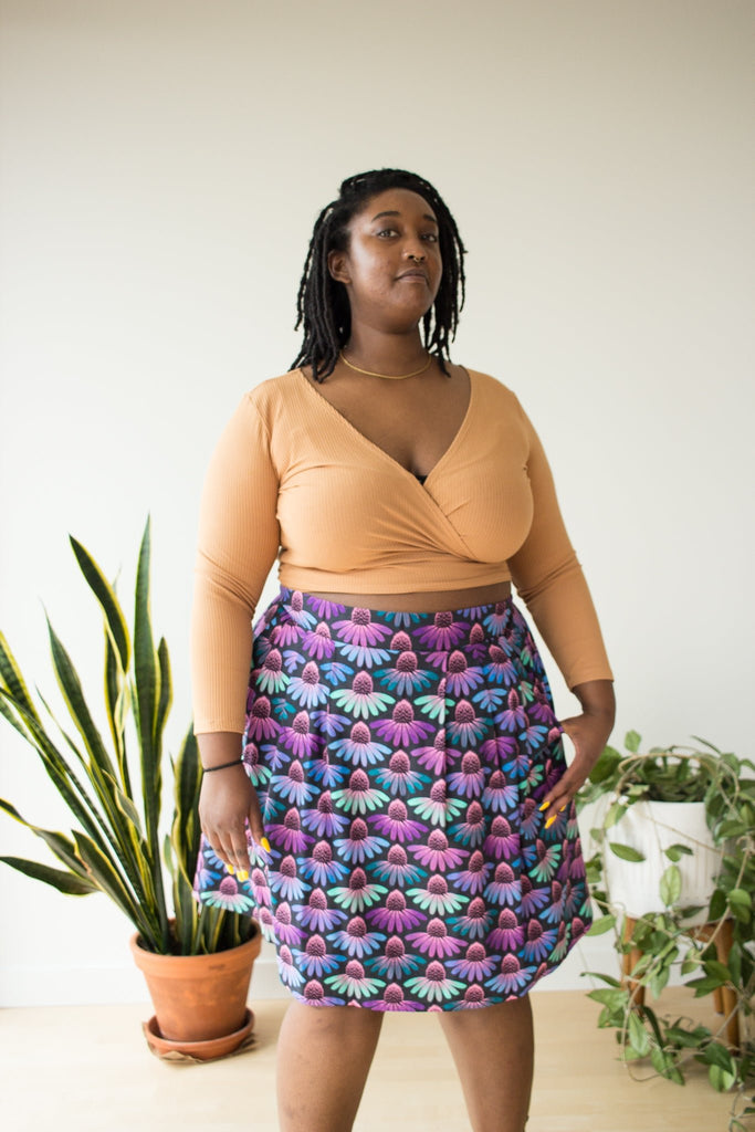 Birds of North America Linnet Skirt - Echinacea (Online Exclusive) - Victoire BoutiqueBirds of North AmericaBottoms Ottawa Boutique Shopping Clothing