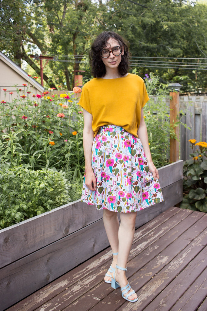Birds of North America Linnet Skirt - Trumpet Vine (Online Exclusive) - Victoire BoutiqueBirds of North AmericaBottoms Ottawa Boutique Shopping Clothing