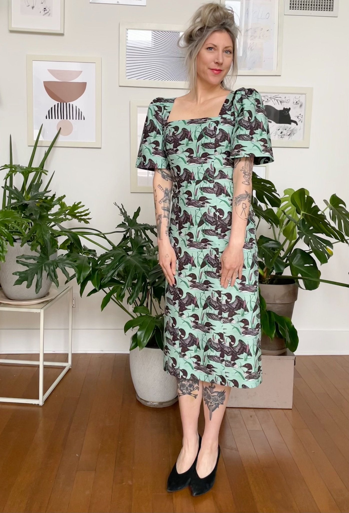 Birds of North America Maybird Dress (Loons) - Victoire Boutique - Dresses - Birds of North America - Victoire Boutique - ethical sustainable boutique shopping Ottawa made in Canada Birds of North America Maybird Dress (Loons) - Victoire Boutique - Dresses - Birds of North America - Victoire Boutique - ethical sustainable boutique shopping Ottawa made in Canada