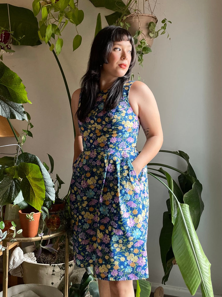 Birds of North America Myrmidon Dress - Blue Meadow (Online Exclusive) - Victoire BoutiqueBirds of North AmericaDresses Ottawa Boutique Shopping Clothing