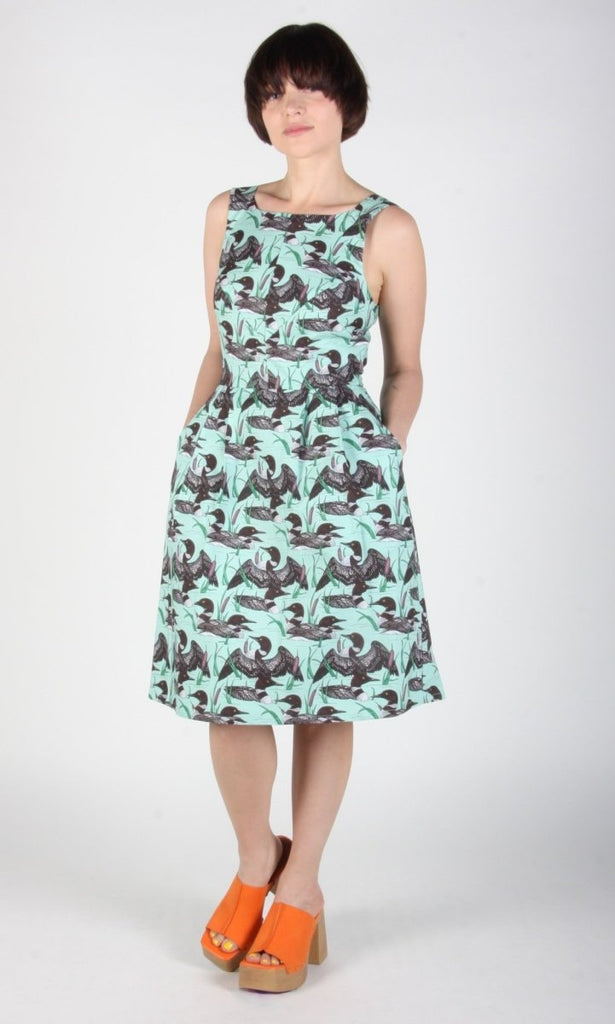 Birds of North America Myrmidon Dress (Loons) - Victoire BoutiqueBirds of North AmericaDresses Ottawa Boutique Shopping Clothing