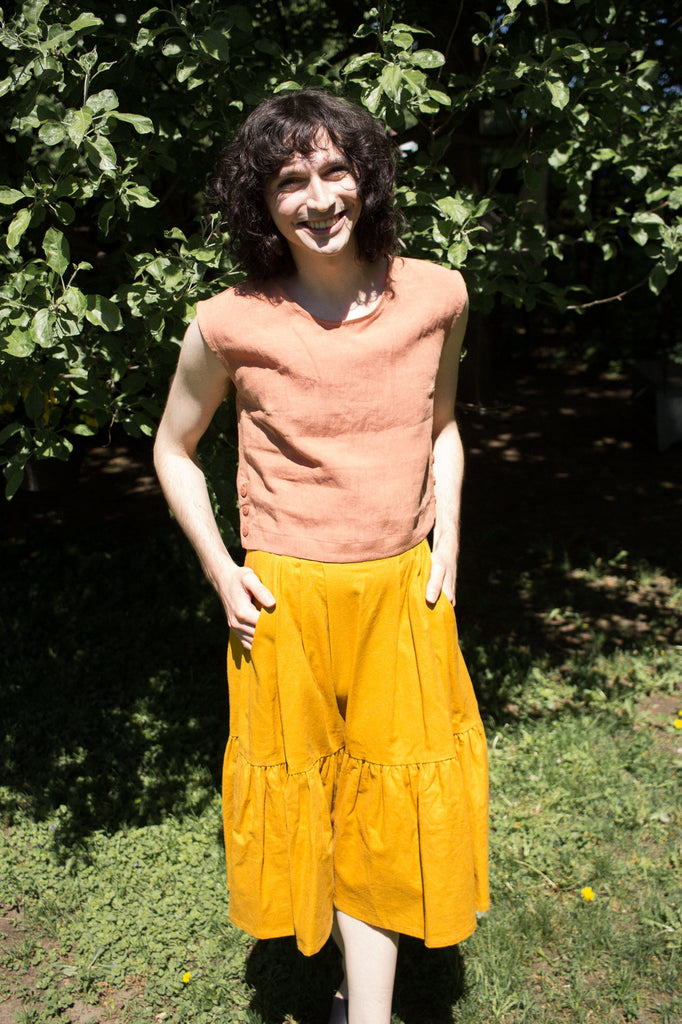 Birds of North America Petronia Skirt - Saffron (Online Exclusive) - Victoire BoutiqueBirds of North AmericaBottoms Ottawa Boutique Shopping Clothing