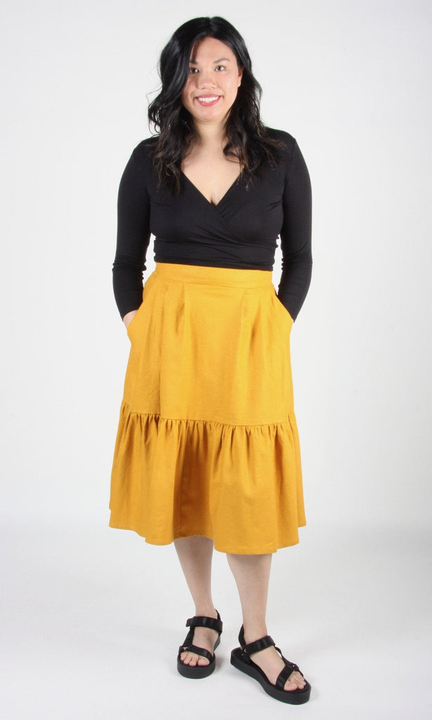 Birds of North America Petronia Skirt - Saffron (Online Exclusive) - Victoire BoutiqueBirds of North AmericaBottoms Ottawa Boutique Shopping Clothing