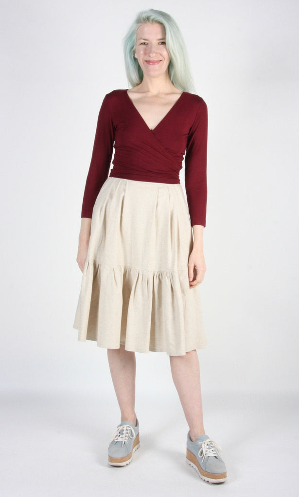 Birds of North America Petronia Skirt - Sand (Online Exclusive) - Victoire BoutiqueBirds of North AmericaBottoms Ottawa Boutique Shopping Clothing