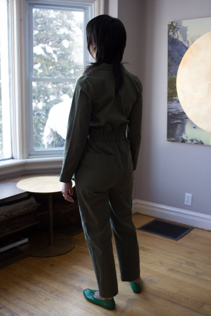 Birds of North America Rain Crow Boilersuit (Artichoke) - Victoire BoutiqueBirds of North AmericaJumpsuit Ottawa Boutique Shopping Clothing