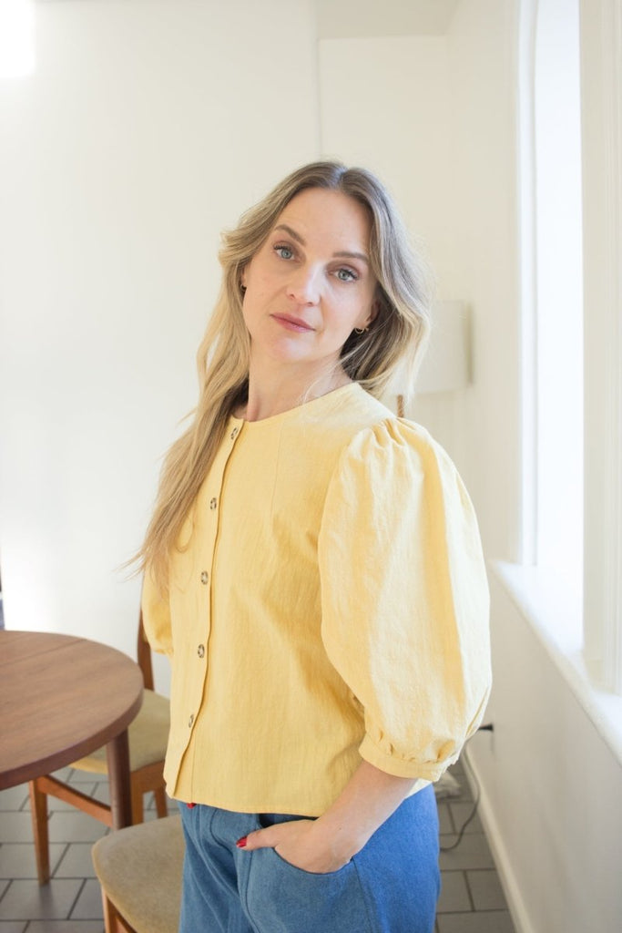 Birds of North America Serin Blouse (Sunflower) - Victoire BoutiqueBirds of North AmericaTops Ottawa Boutique Shopping Clothing