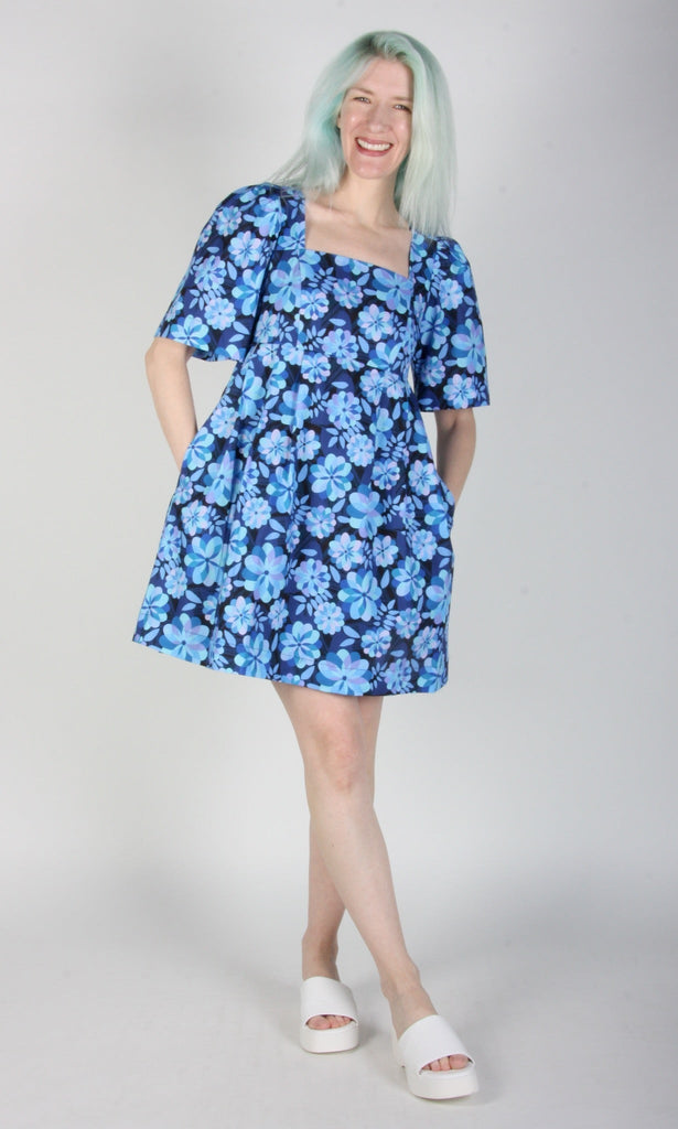 Birds of North America Swamp Angel Dress (Larkspur Blue) - Victoire BoutiqueBirds of North AmericaDresses Ottawa Boutique Shopping Clothing