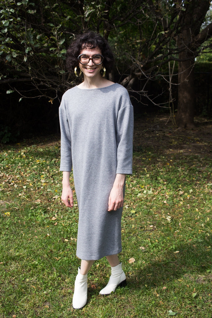 Birds of North America Synallaxe Dress - Grey (Online Exclusive) - Victoire BoutiqueBirds of North AmericaDresses Ottawa Boutique Shopping Clothing