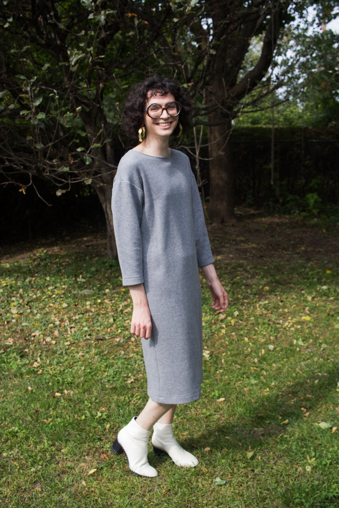 Birds of North America Synallaxe Dress - Grey (Online Exclusive) - Victoire BoutiqueBirds of North AmericaDresses Ottawa Boutique Shopping Clothing