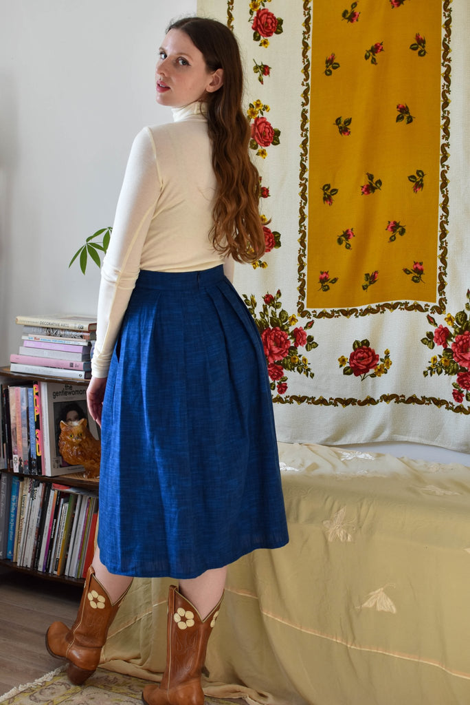Birds of North America Tadorne Skirt - Sapphire (Online Exclusive) - Victoire BoutiqueBirds of North AmericaBottoms Ottawa Boutique Shopping Clothing