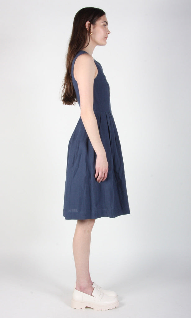 Birds of North America Tammie Norrie Dress - Indigo (Online Exclusive) - Victoire BoutiqueBirds of North AmericaDresses Ottawa Boutique Shopping Clothing