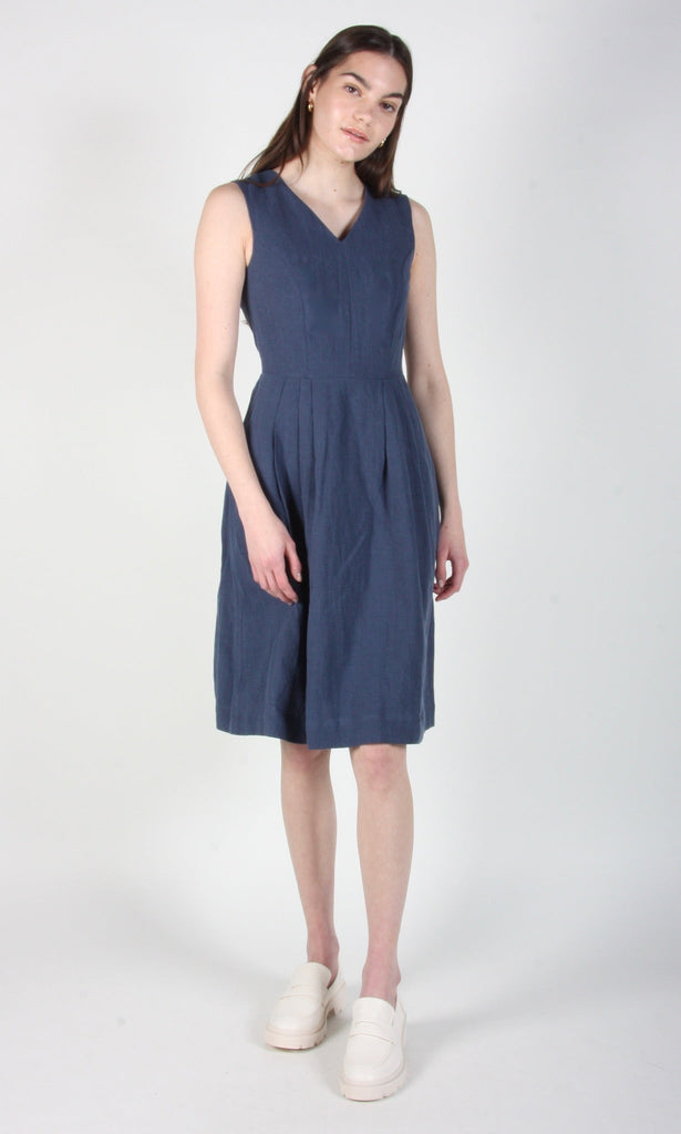 Birds of North America Tammie Norrie Dress - Indigo (Online Exclusive) - Victoire BoutiqueBirds of North AmericaDresses Ottawa Boutique Shopping Clothing