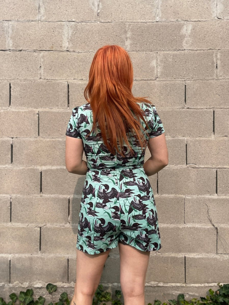 Birds of North America Teeter Bob Romper (Loons) - Victoire BoutiqueBirds of North AmericaJumpsuits Ottawa Boutique Shopping Clothing