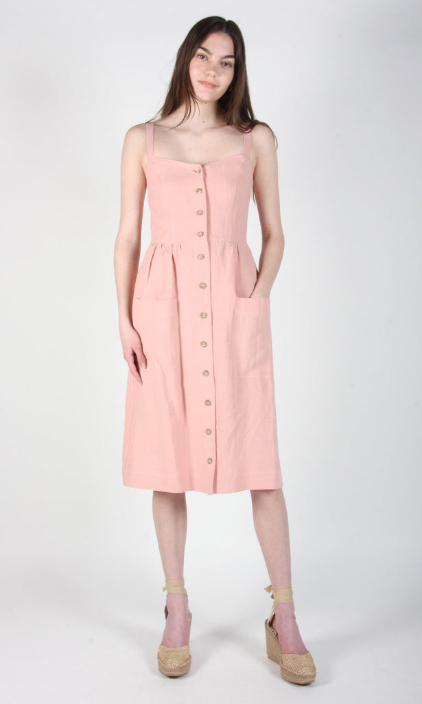 Birds of North America Thistlebird Dress - Peach (Online Exclusive) - Victoire BoutiqueBirds of North AmericaDresses Ottawa Boutique Shopping Clothing