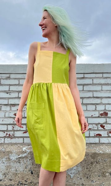 Birds of North America Timber Doodle Dress (Lemon/Lime) - Victoire BoutiqueBirds of North AmericaDresses Ottawa Boutique Shopping Clothing