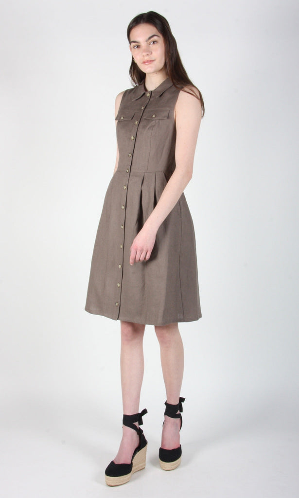 Birds of North America Tree Mouse Dress - Shale (Online Exclusive) - Victoire BoutiqueBirds of North AmericaDresses Ottawa Boutique Shopping Clothing
