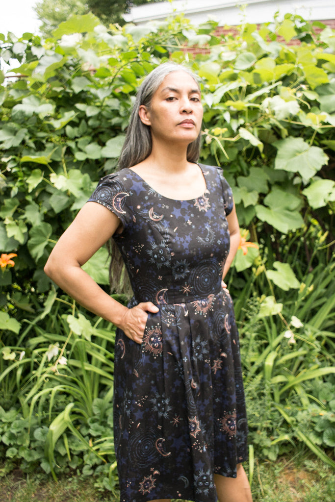 Birds of North America Turnstone Dress - Hello Moon (Online Exclusive) - Victoire BoutiqueBirds of North AmericaDresses Ottawa Boutique Shopping Clothing