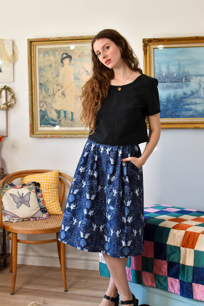 Birds of North America Water Witch Skirt (Night Pegasus) - Victoire BoutiqueBirds of North Americabottoms Ottawa Boutique Shopping Clothing