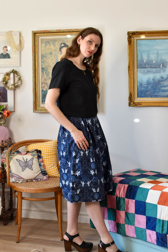 Birds of North America Water Witch Skirt (Night Pegasus) - Victoire BoutiqueBirds of North Americabottoms Ottawa Boutique Shopping Clothing