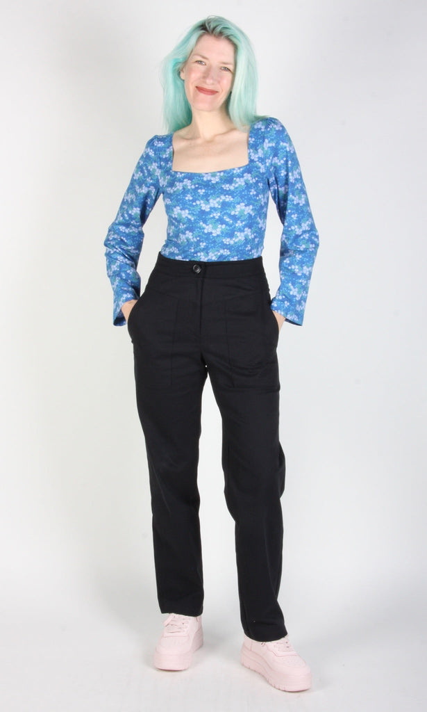 Birds Of North America Whiptail Top (Blue Veronica) - Victoire BoutiqueBirds of North AmericaTops Ottawa Boutique Shopping Clothing