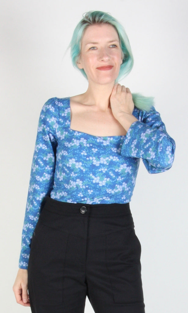 Birds Of North America Whiptail Top (Blue Veronica) - Victoire BoutiqueBirds of North AmericaTops Ottawa Boutique Shopping Clothing