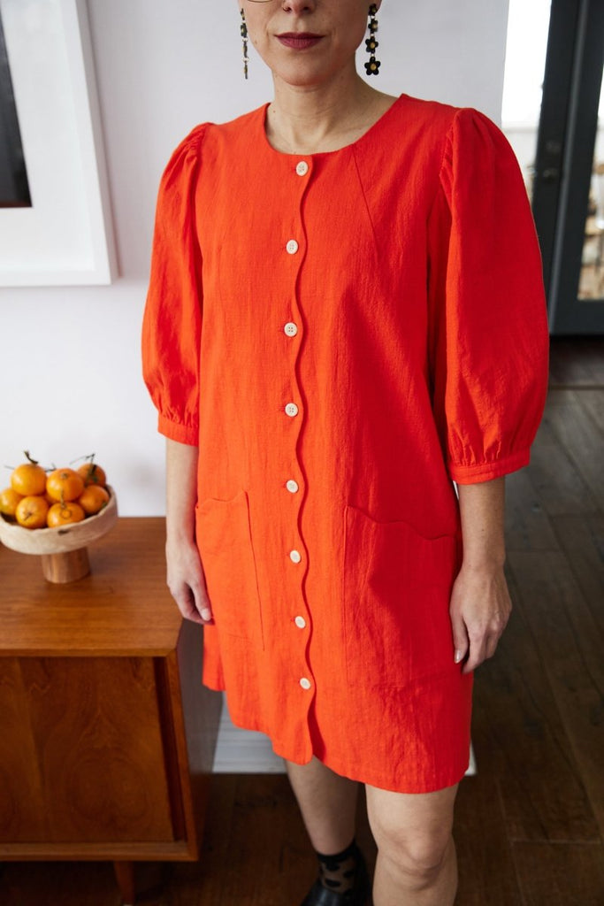 Birds of North America Wideawake Dress (Blood Orange) - Victoire BoutiqueBirds of North AmericaDresses Ottawa Boutique Shopping Clothing