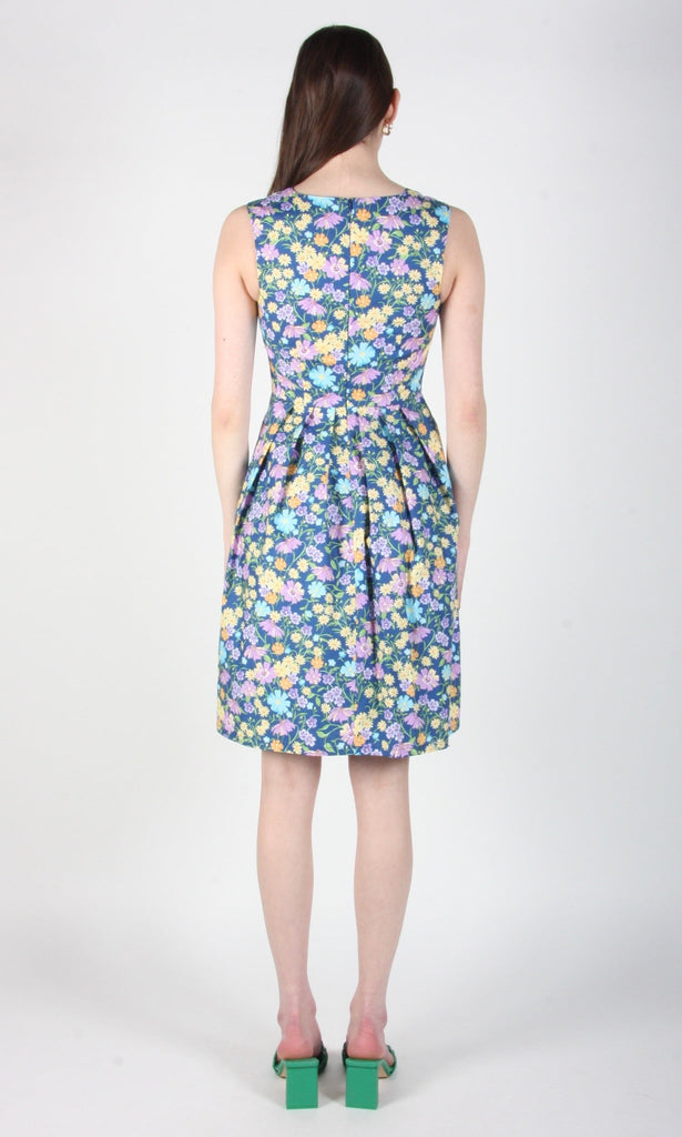 Birds of North America Wood Snipe Dress - Blue Meadow (Online Exclusive) - Victoire BoutiqueBirds of North AmericaDresses Ottawa Boutique Shopping Clothing