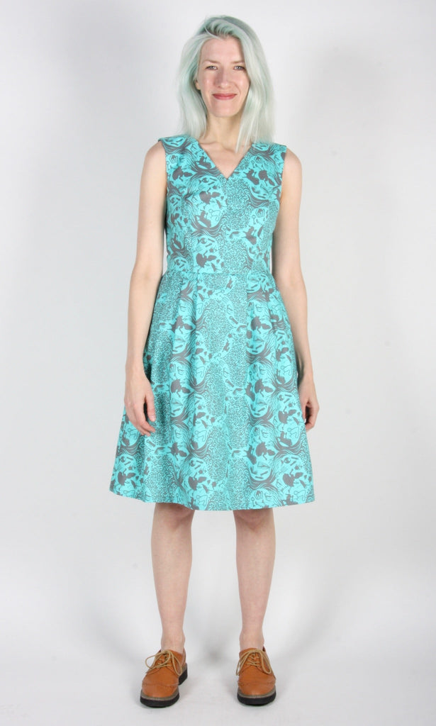 Birds of North America Wood Snipe Dress - Tea Party Tumble (Online Exclusive) - Victoire BoutiqueBirds of North AmericaDresses Ottawa Boutique Shopping Clothing