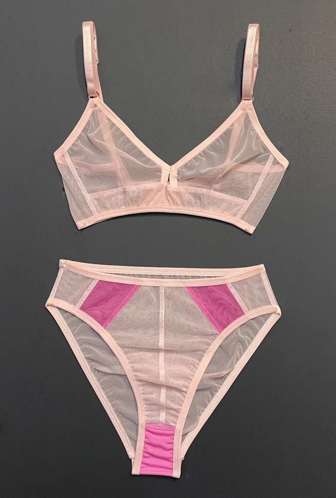 Bully Boy Brick Bra - Pale Pink (Online Exclusive) - Victoire BoutiqueBully BoyLingerie Ottawa Boutique Shopping Clothing