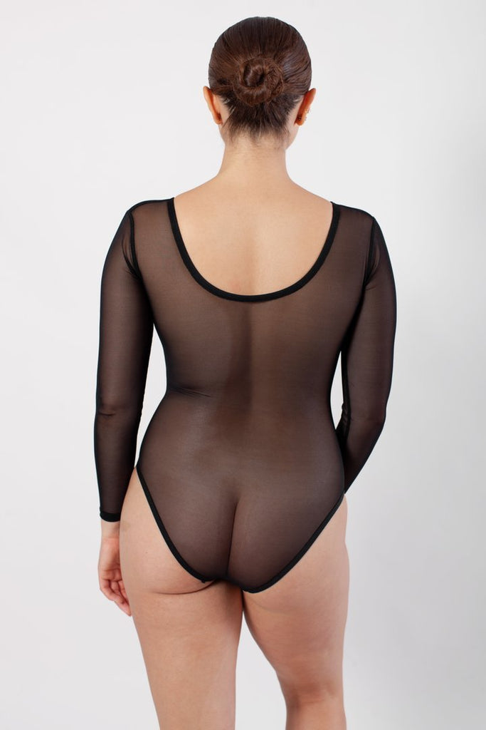Bully Boy Tuck Bodysuit - Black Mesh and Lace (Online Exclusive) - Victoire BoutiqueBully BoyLingerie Ottawa Boutique Shopping Clothing