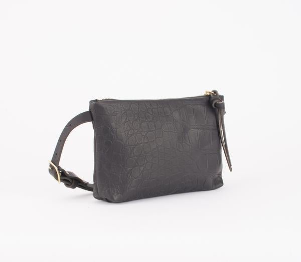Eleven Thirty Amada Fanny Pack (Black Croc) - Victoire BoutiqueEleven ThirtyBags Ottawa Boutique Shopping Clothing