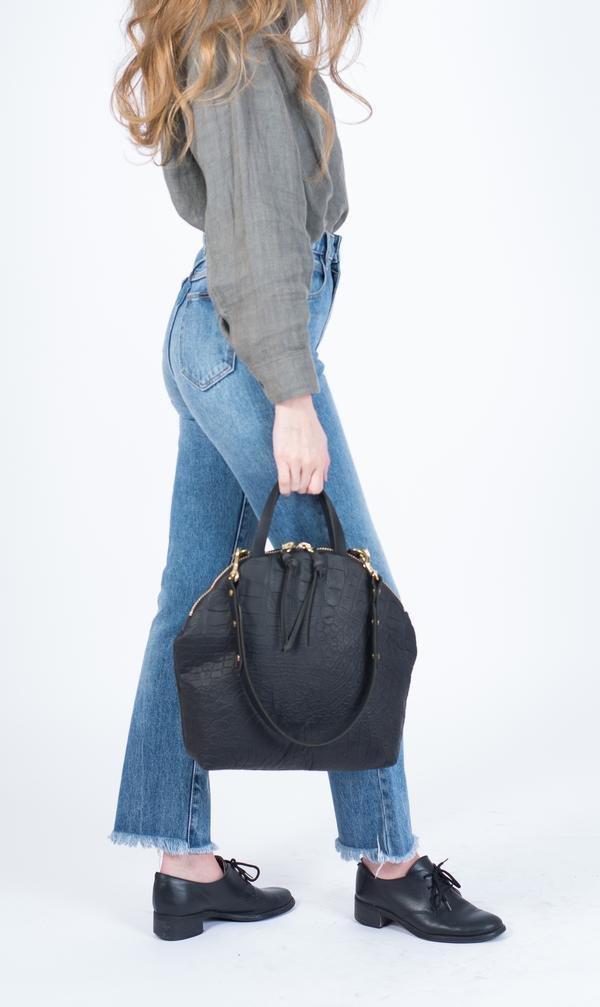 Eleven Thirty Anni Large (Black Croc) - Victoire BoutiqueEleven ThirtyBags Ottawa Boutique Shopping Clothing